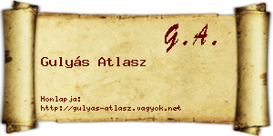 Gulyás Atlasz névjegykártya